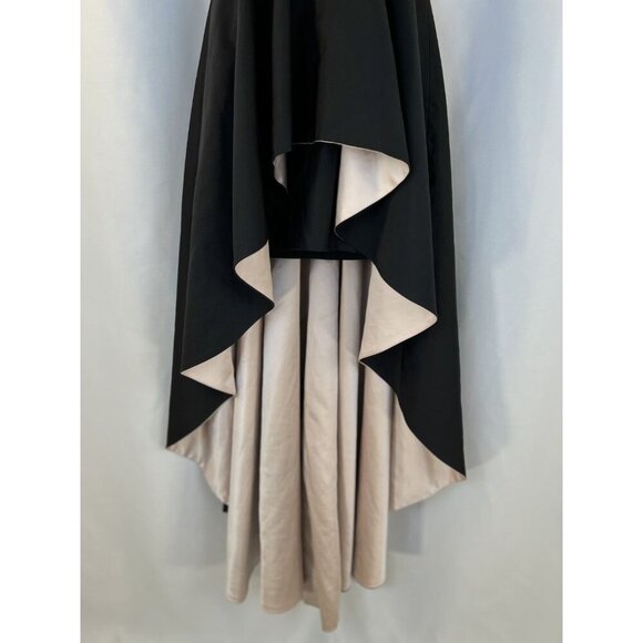 Nha Khanh Black Soft Pink Hi-Lo Formal Gown $890 - Picture 6 of 16